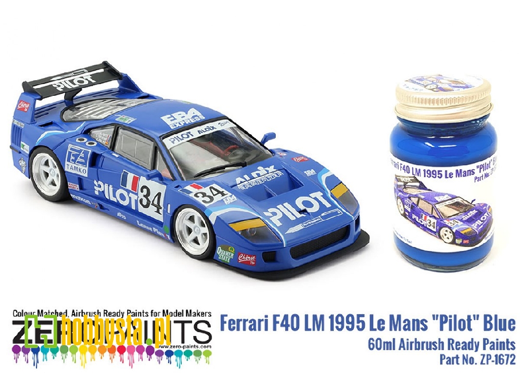 1672 Ferrari F40 Lm 1995 Le Mans - 'pilot' Blue - zdjęcie 1 1672 Ferrari F40 Lm 1995 Le Mans - 'pilot' Blue - zdjęcie 1