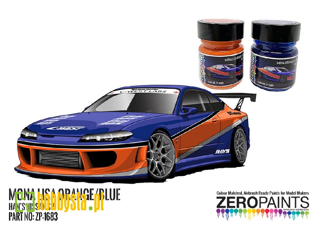 1683 Han's Nissan S15 - Mona Lisa Orange/Blue Set - zdjęcie 1 1683 Han's Nissan S15 - Mona Lisa Orange/Blue Set - zdjęcie 1