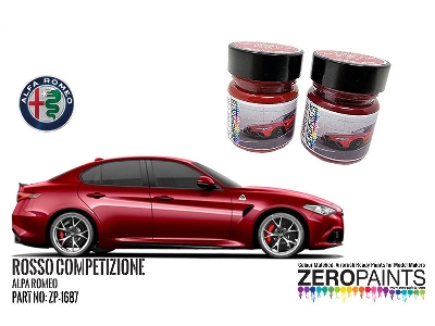 1687 Alfa Romeo - Guilia Quadrifoglio 361/B Rosso Competizione Set - zdjęcie 1