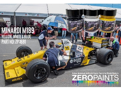 1691 Minardi M189 - Yellow, White And Blue Set - zdjęcie 1