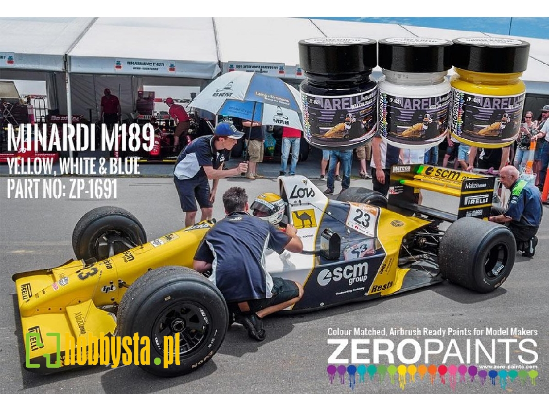 1691 Minardi M189 - Yellow, White And Blue Set - zdjęcie 1