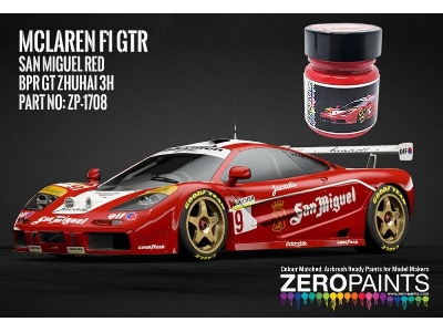 1708 San Miguel Red Mclaren Gtr F1 Bpr Gt - zdjęcie 1