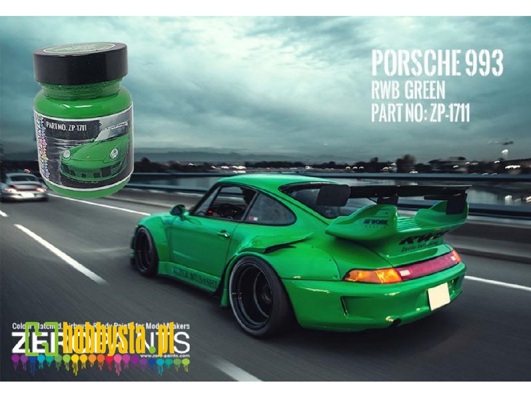 1711 Rbw Green Porsche 993 - zdjęcie 1