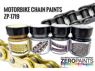 1719 Black Motorbike Chain Paints - zdjęcie 1