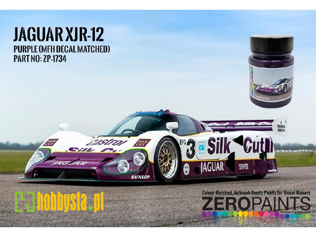 Zero Paints 1734 Jaguar Xjr-12 Purple Paintl - zdjęcie 1 Zero Paints 1734 Jaguar Xjr-12 Purple Paintl - zdjęcie 1