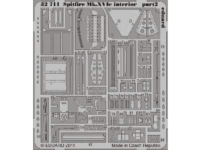  Spitfire Mk. XVIe interior S. A. 1/32 - Tamiya - blaszki - zdjęcie 3