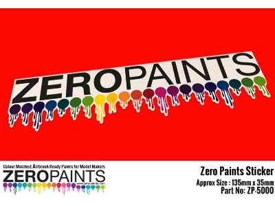 Zero Paints Sticker - zdjęcie 1