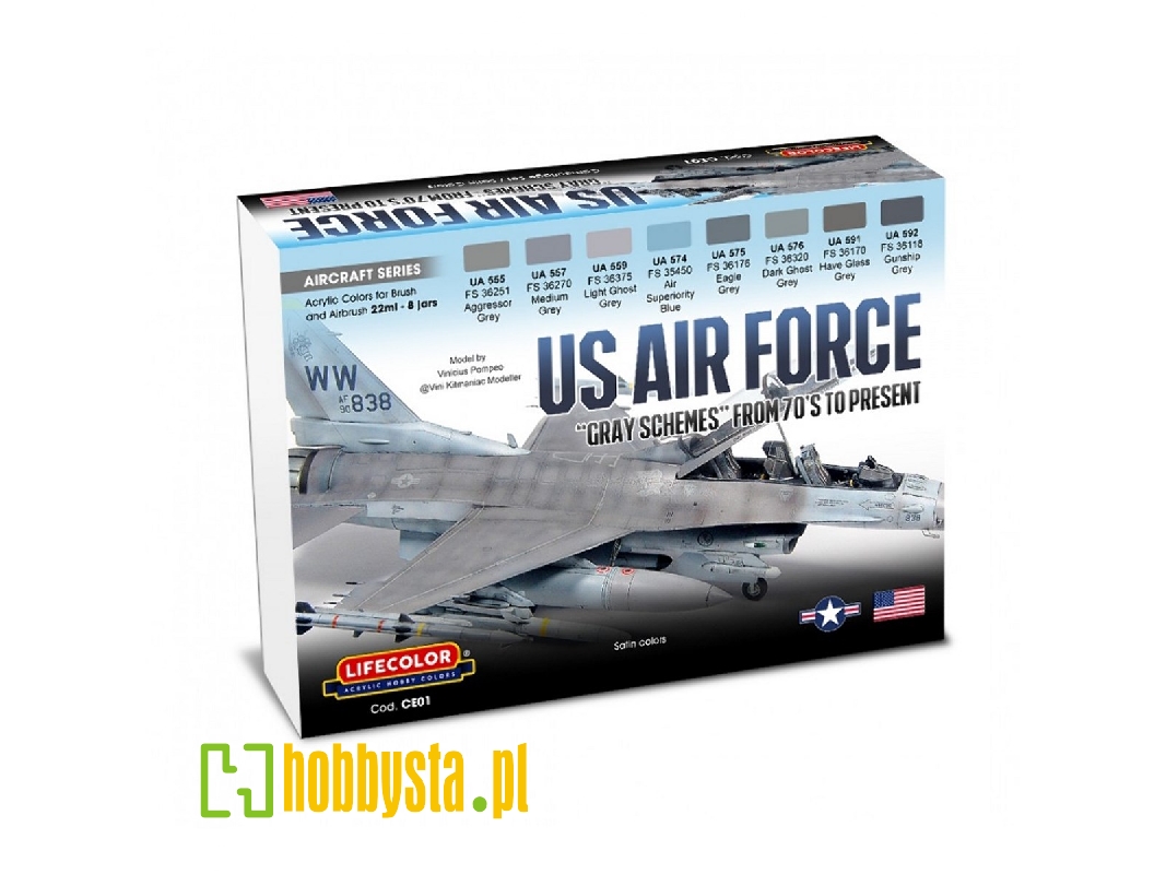 Ce01 - Us Air Force Gray Schemes From 1970s To Present - zdjęcie 1 Ce01 - Us Air Force Gray Schemes From 1970s To Present - zdjęcie 1