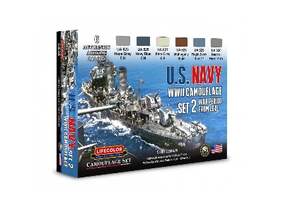 Cs25 - Us Navy Wwii Camouflage Set 2 - War Period From 1941 - zdjęcie 1