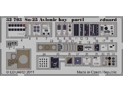  Su-25 avionics 1/32 - Trumpeter - blaszki - zdjęcie 1