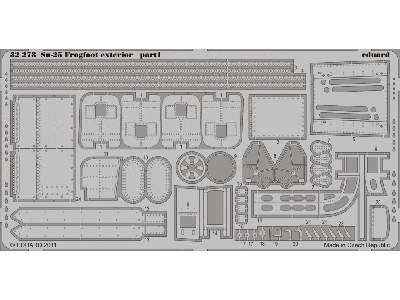  Su-25 Frogfoot exterior 1/32 - Trumpeter - blaszki - zdjęcie 2