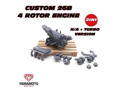 Custom 26b - 4 Rotor Engine N/A And Turbo Version - 2 In 1 Pro Kit - zdjęcie 1