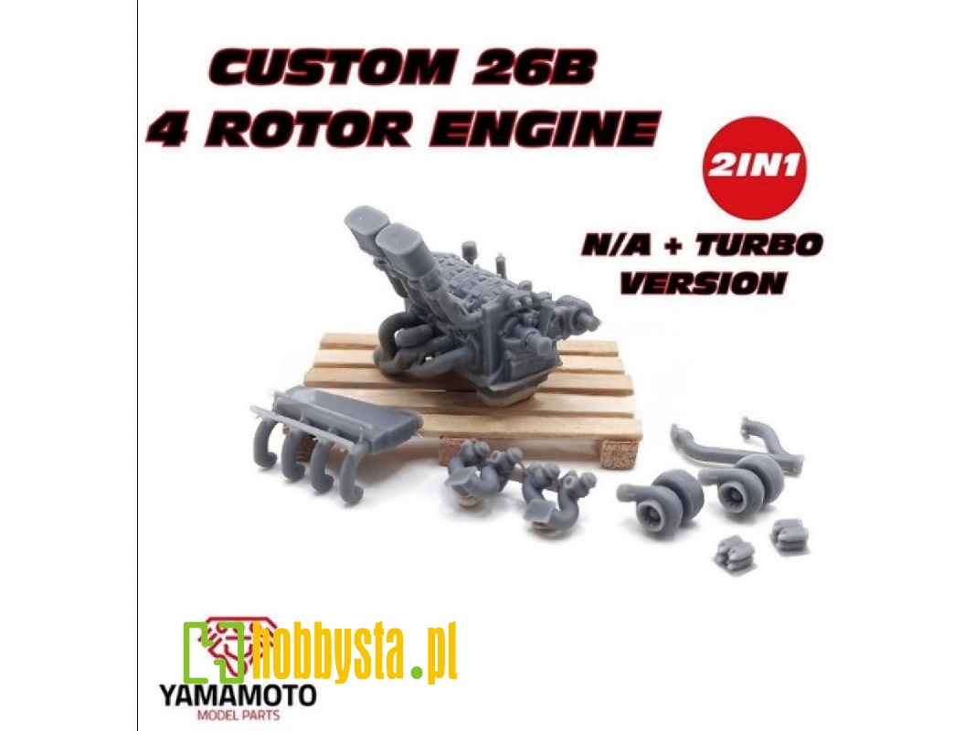Custom 26b - 4 Rotor Engine N/A And Turbo Version - 2 In 1 Pro Kit - zdjęcie 1