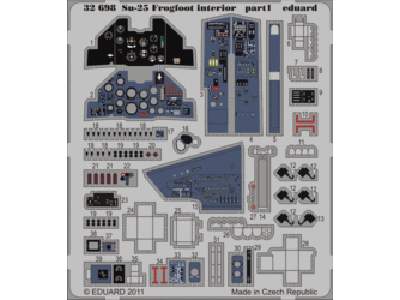  Su-25 Frogfoot interior S. A. 1/32 - Trumpeter - blaszki - zdjęcie 1