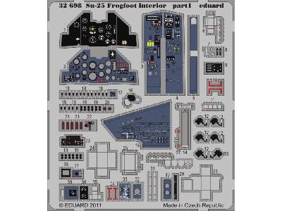  Su-25 Frogfoot interior S. A. 1/32 - Trumpeter - blaszki - zdjęcie 2