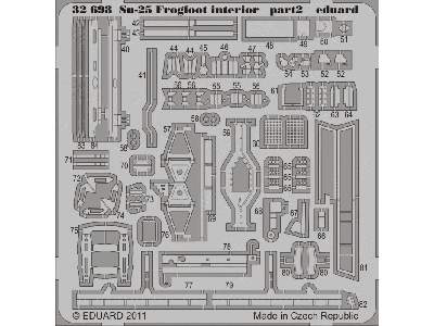  Su-25 Frogfoot interior S. A. 1/32 - Trumpeter - blaszki - zdjęcie 3