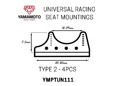 Universal Racing Seat Mountings - Type 2 (4pcs) - zdjęcie 2