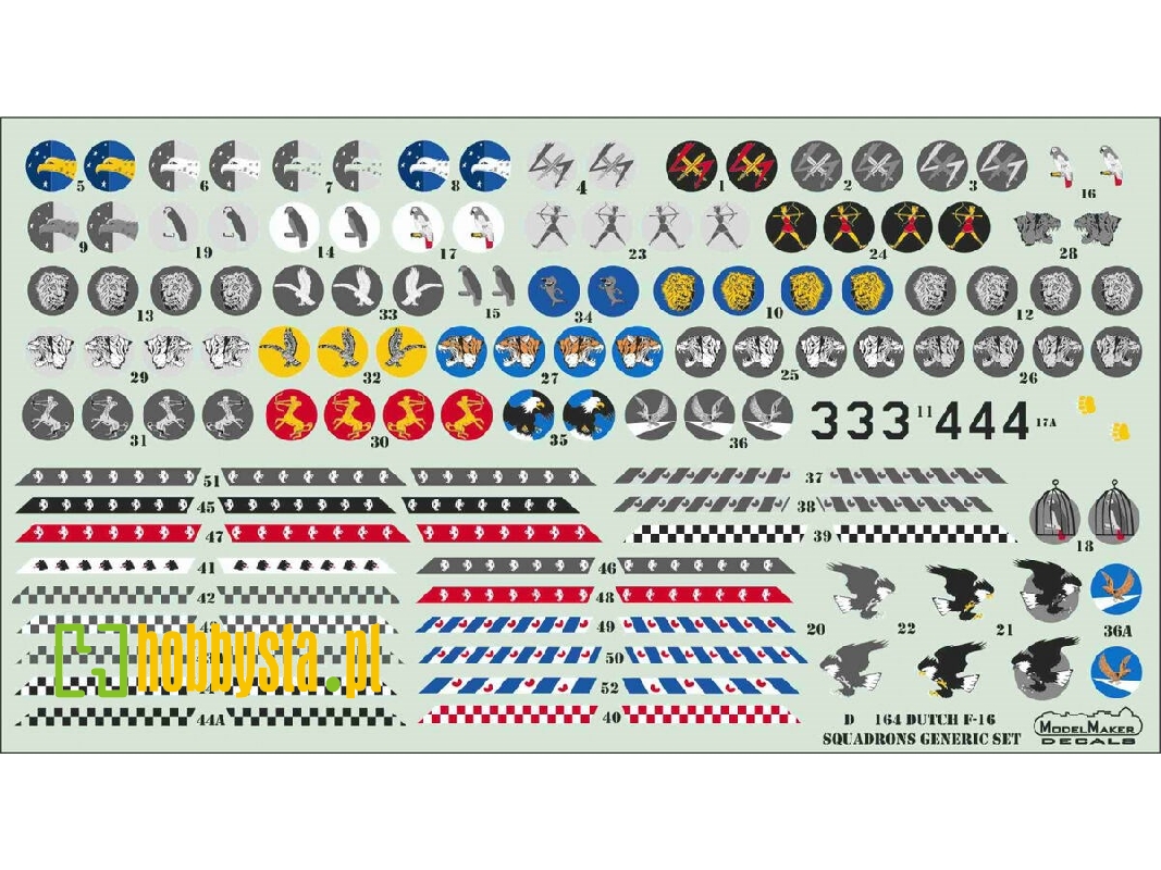 Dutch F-16 Squadrons - Generic Set - zdjęcie 1 Dutch F-16 Squadrons - Generic Set - zdjęcie 1