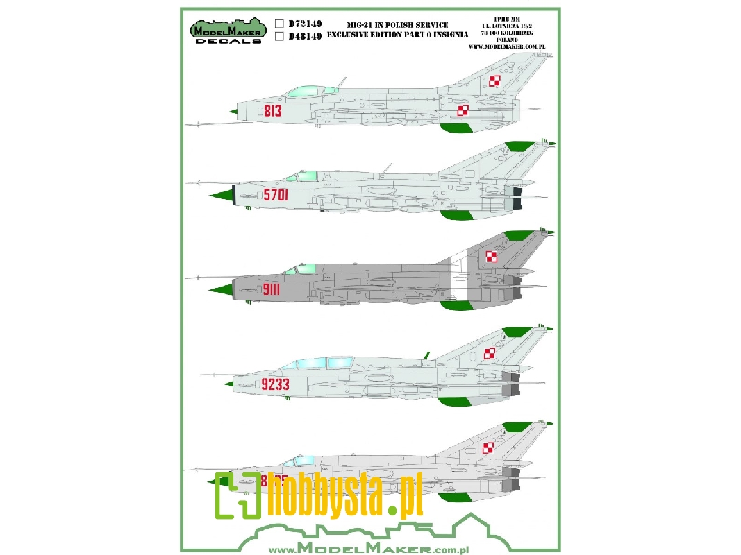 Mig-21 In Polish Service - Exclusive Edition Part Of Insignia - zdjęcie 1