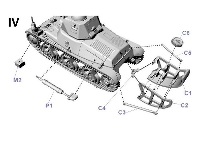 Francuski czołg dowodzenia Hotchkiss H35 z armatą 37 mm SA38 - zdjęcie 5