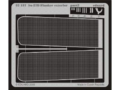  Su-27 Flanker B exterior 1/32 - Trumpeter - blaszki - zdjęcie 3