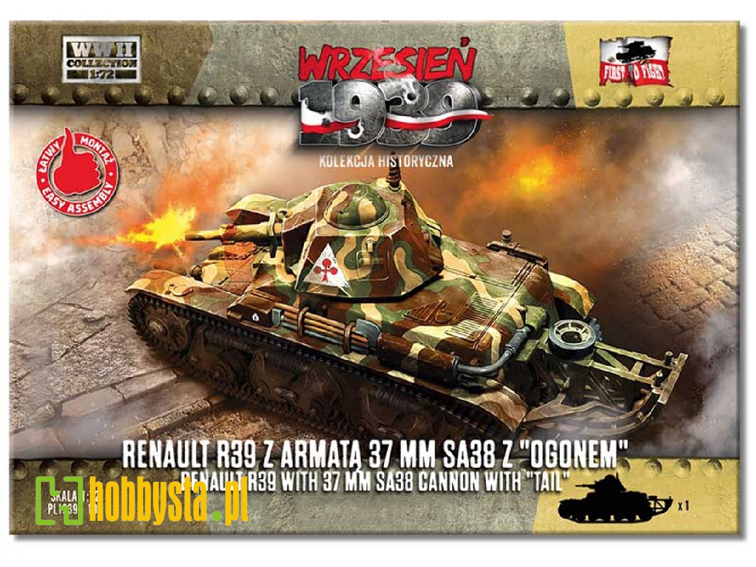 Renault R39 z armatą SA38 z „ogonem” - zdjęcie 1 Renault R39 z armatą SA38 z „ogonem” - zdjęcie 1