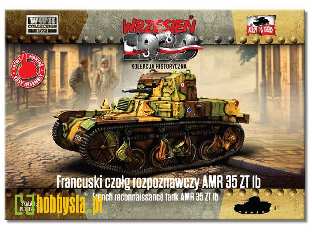 Francuski czołg rozpoznawczy AMR 35 ZT 1b - zdjęcie 1