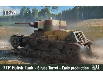 7TP - polski czołg jednowieżowy - wczesna produkcja - zdjęcie 1