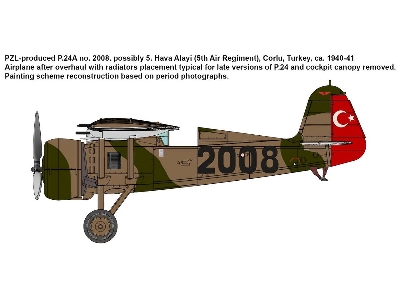 PZL P.24A/F Fighter in Turkish Service - zdjęcie 2