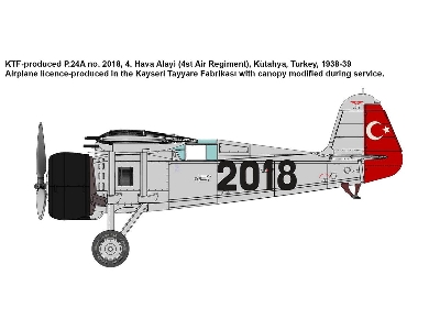 PZL P.24A/F Fighter in Turkish Service - zdjęcie 3