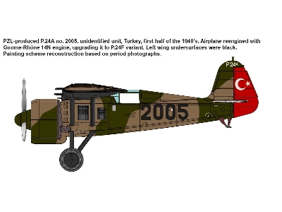 PZL P.24A/F Fighter in Turkish Service - zdjęcie 5