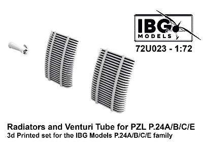 Radiators and Venturi Tube for PZL P.24A/B/C/E - zdjęcie 1