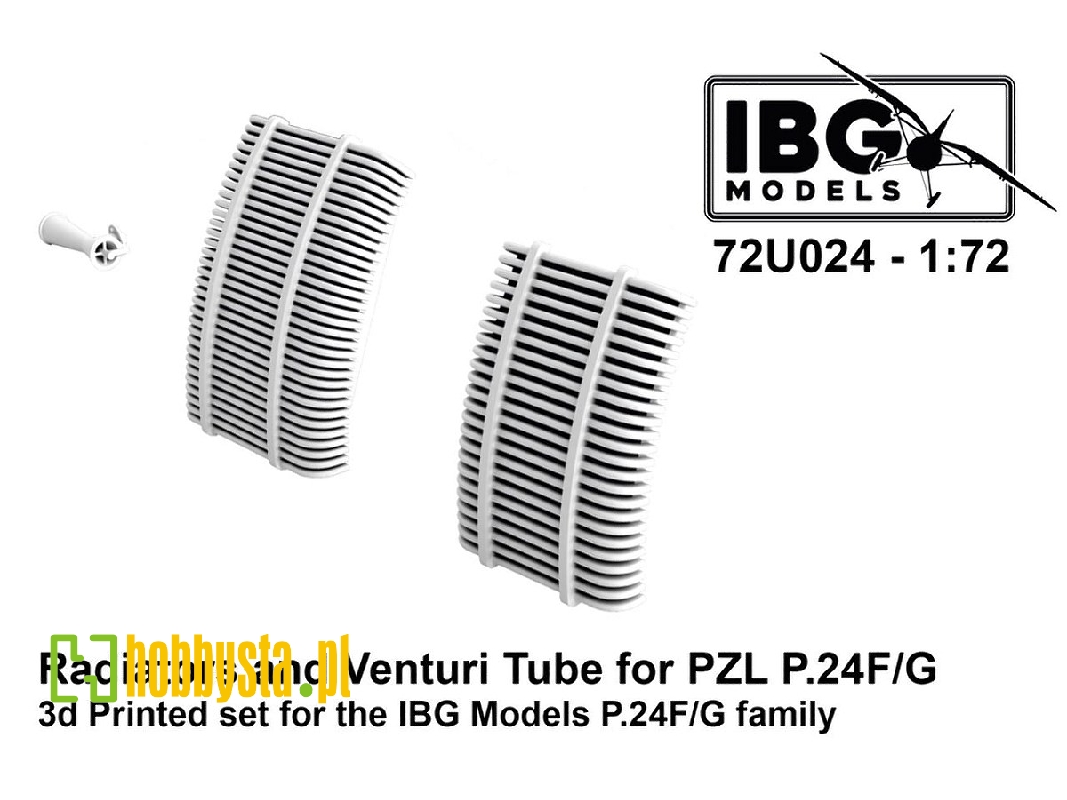 Radiators And Venturi Tube For Pzl P.24 F/G - zdjęcie 1 Radiators And Venturi Tube For Pzl P.24 F/G - zdjęcie 1