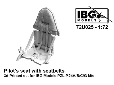 Pilot's Seat with Seatbelts for PZ P.24A/B/C/G - zdjęcie 1