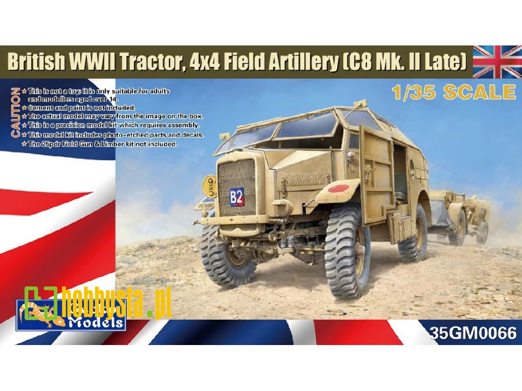 British Wwii Tractor, 4x4 Field Artillery (Morris C8 Mk. Ii Late) - zdjęcie 1 British Wwii Tractor, 4x4 Field Artillery (Morris C8 Mk. Ii Late) - zdjęcie 1