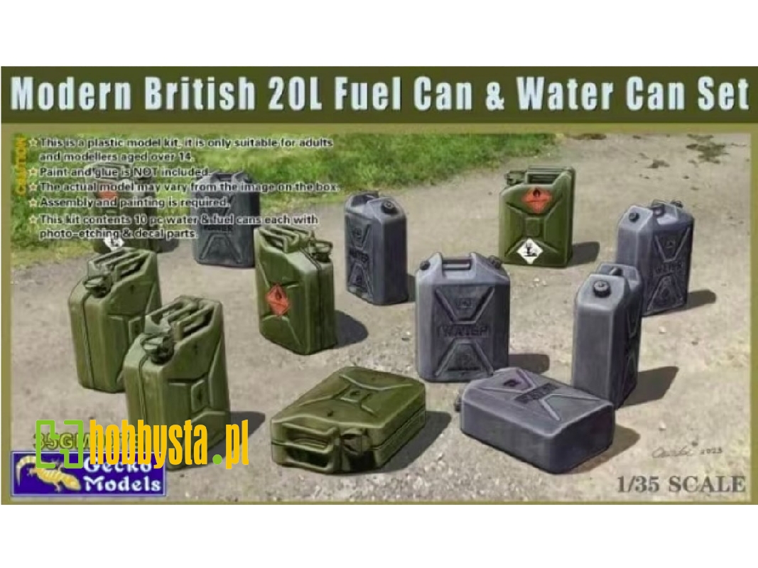 Modern British 20l Fuel Can And Water Can Set - zdjęcie 1 Modern British 20l Fuel Can And Water Can Set - zdjęcie 1