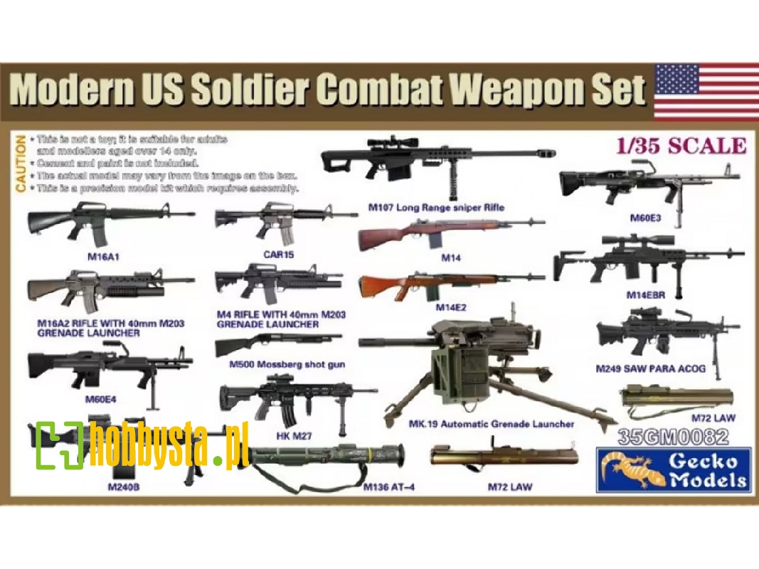Modern Us Soldier Combat Weapon Set - zdjęcie 1 Modern Us Soldier Combat Weapon Set - zdjęcie 1