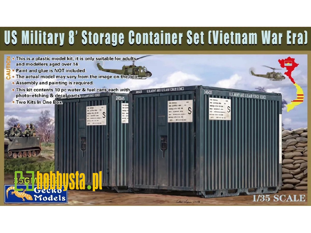 Us Military 8's Storage Container Set (Vietnam War Era) - zdjęcie 1