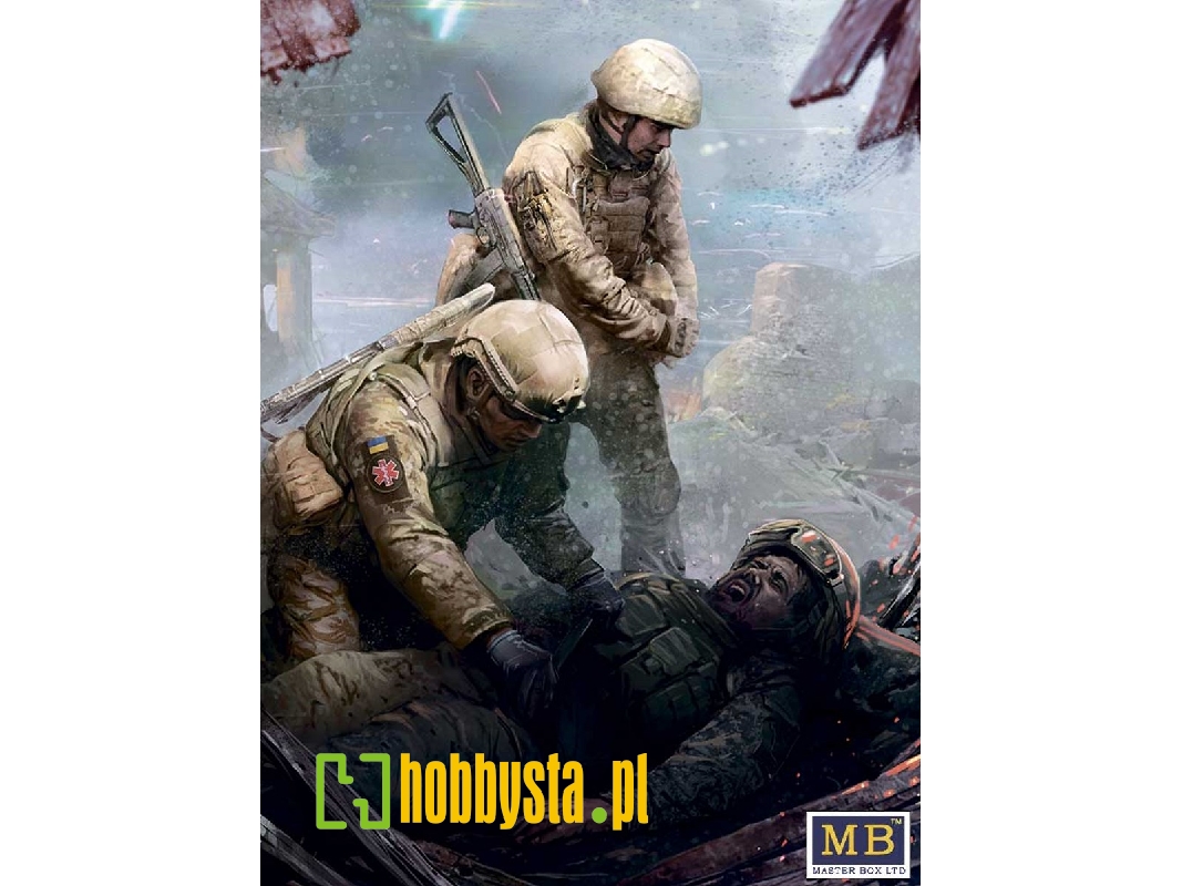 Russian-Ukrainian War series, Kit № 8. On the battlefield. Ukrainian military medics - zdjęcie 1 Russian-Ukrainian War series, Kit № 8. On the battlefield. Ukrainian military medics - zdjęcie 1