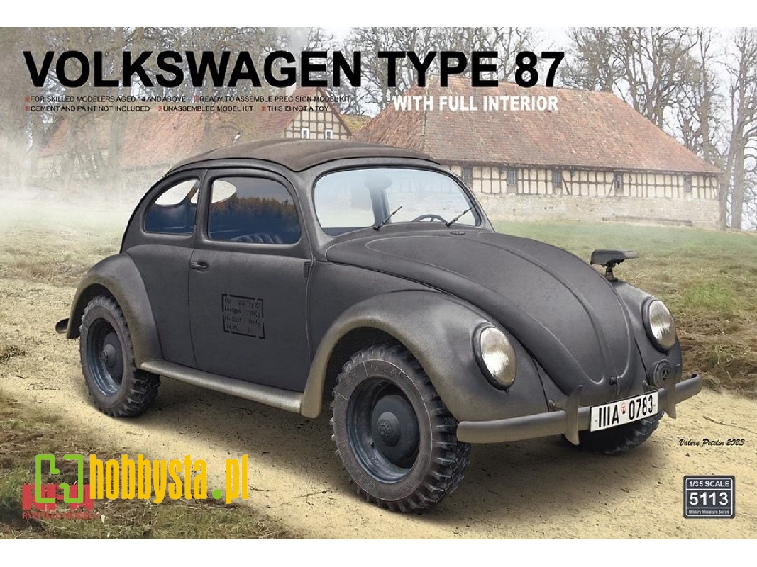 Volkswagen Typ 87 Garbus z pełnym wnętrzem - zdjęcie 1 Volkswagen Typ 87 Garbus z pełnym wnętrzem - zdjęcie 1