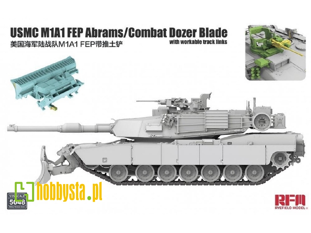 USMC M1A1 FEP Abrams z lemieszem - zdjęcie 1 USMC M1A1 FEP Abrams z lemieszem - zdjęcie 1