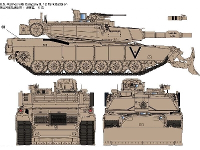 USMC M1A1 FEP Abrams z lemieszem - zdjęcie 9