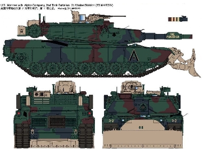 USMC M1A1 FEP Abrams z lemieszem - zdjęcie 10