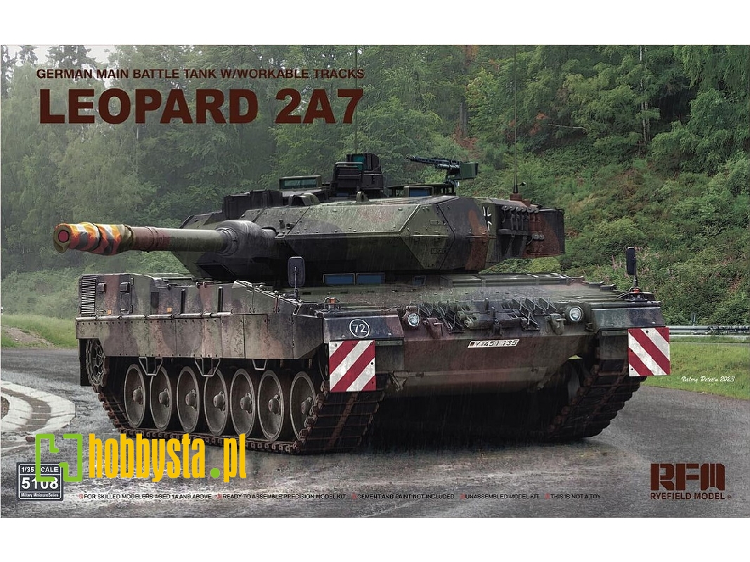 German Main Battle Tank Leopard 2a7 With Workable Tracks - zdjęcie 1
