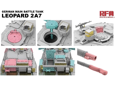 German Main Battle Tank Leopard 2a7 With Workable Tracks - zdjęcie 5