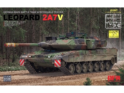 German Main Battle Tank Leopard 2a7v With Workable Tracks - zdjęcie 1