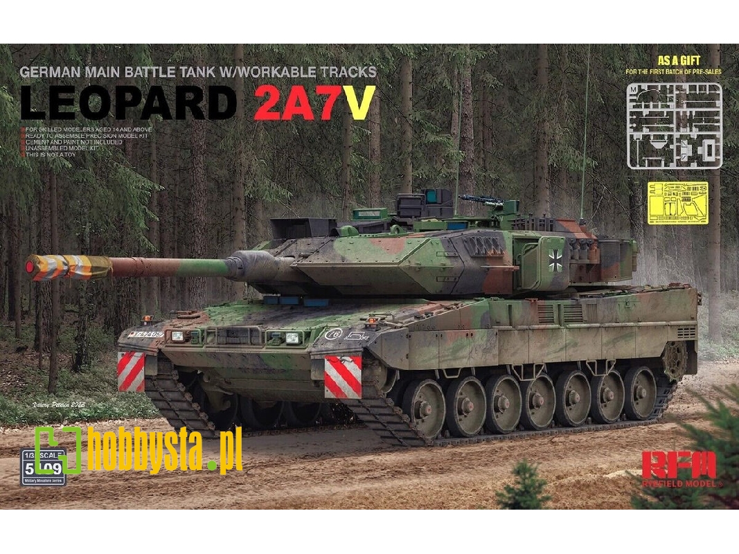 German Main Battle Tank Leopard 2a7v With Workable Tracks - zdjęcie 1