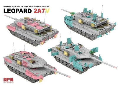 German Main Battle Tank Leopard 2a7v With Workable Tracks - zdjęcie 3