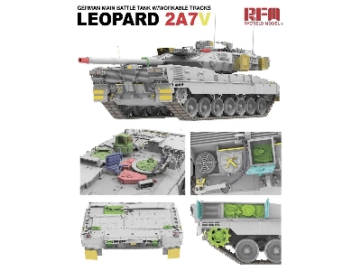 German Main Battle Tank Leopard 2a7v With Workable Tracks - zdjęcie 4