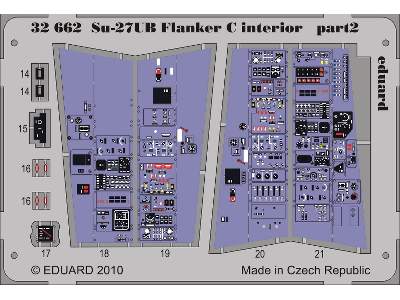  Su-27UB Flanker C interior S. A. 1/32 - Trumpeter - blaszki - zdjęcie 3